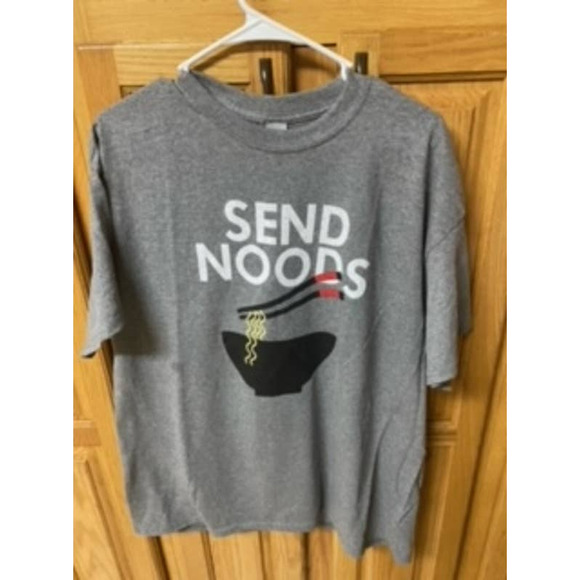 "Send Noods" X- Large Gray T-Shirt NWT - Picture 1 of 3